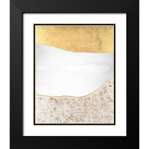 Whitestone II Black Modern Wood Framed Art Print with Double Matting by Lam, Vanna