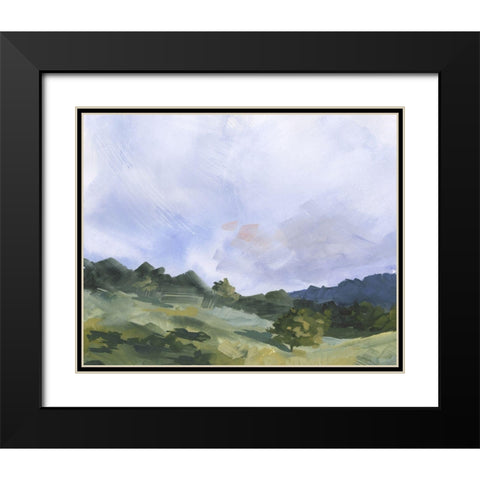 Pastoral Horizons I Black Modern Wood Framed Art Print with Double Matting by Parker, Jennifer Paxton