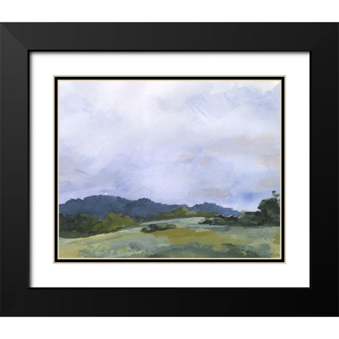 Pastoral Horizons II Black Modern Wood Framed Art Print with Double Matting by Parker, Jennifer Paxton