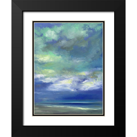 Island Midday Black Modern Wood Framed Art Print with Double Matting by Finch, Sheila