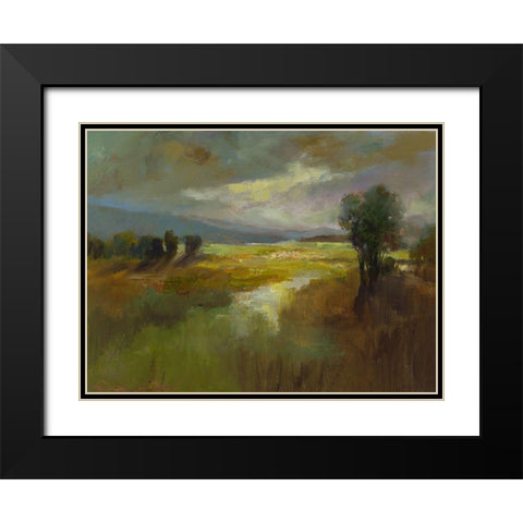 The Way Home Black Modern Wood Framed Art Print with Double Matting by Finch, Sheila