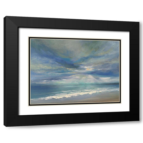 God Rays Black Modern Wood Framed Art Print with Double Matting by Finch, Sheila