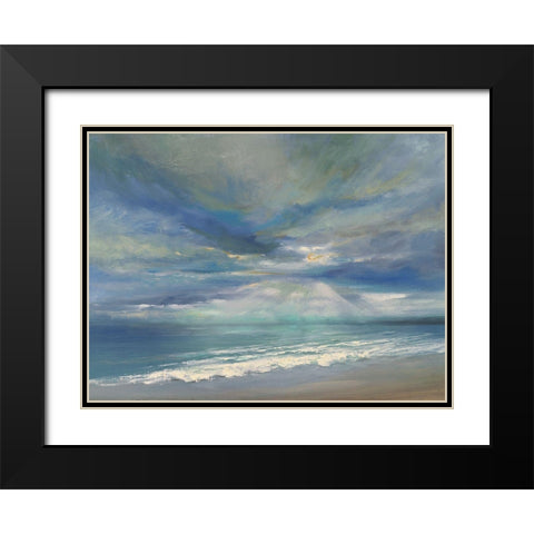 God Rays Black Modern Wood Framed Art Print with Double Matting by Finch, Sheila