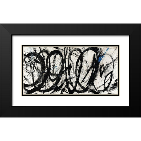 Ampersand Black Modern Wood Framed Art Print with Double Matting by Schicker, Joshua