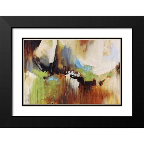 Sienna Black Modern Wood Framed Art Print with Double Matting by Edmunds, Sydney