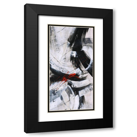 Uptempo II Black Modern Wood Framed Art Print with Double Matting by Douglass, Farrell