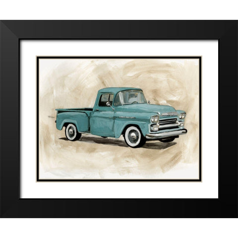 Pickup III Black Modern Wood Framed Art Print with Double Matting by Barnes, Victoria