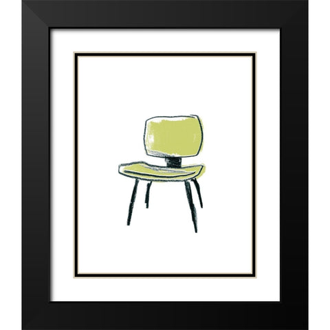 Take a Seat VI Black Modern Wood Framed Art Print with Double Matting by Vess, June Erica