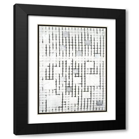 Gossamer II Black Modern Wood Framed Art Print with Double Matting by Lam, Vanna