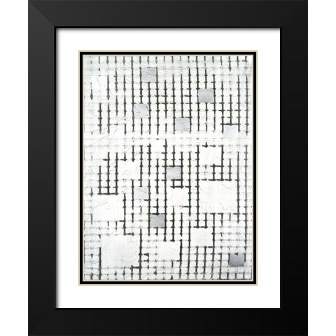 Gossamer II Black Modern Wood Framed Art Print with Double Matting by Lam, Vanna