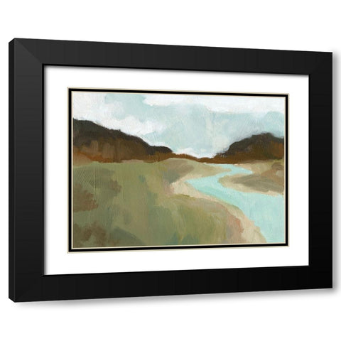 Coldwater Hills I Black Modern Wood Framed Art Print with Double Matting by Green, Jacob