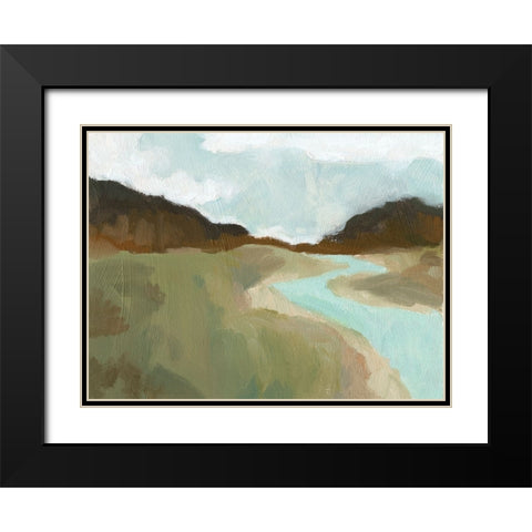 Coldwater Hills I Black Modern Wood Framed Art Print with Double Matting by Green, Jacob