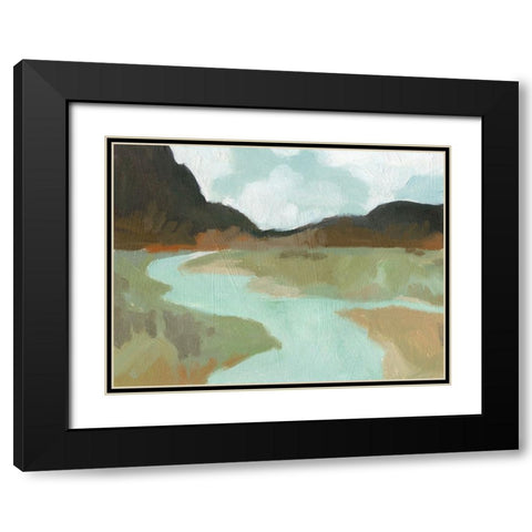Coldwater Hills II Black Modern Wood Framed Art Print with Double Matting by Green, Jacob