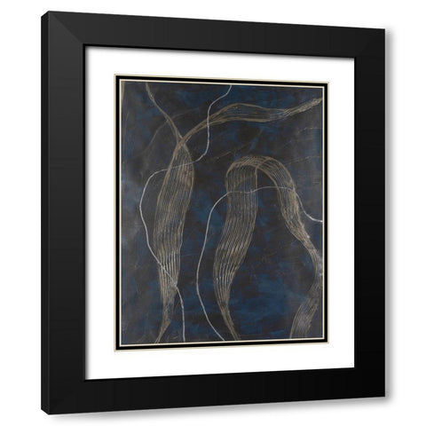 Laminar Flow I Black Modern Wood Framed Art Print with Double Matting by Willett, Michael