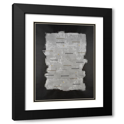 Bits And Bytes I Black Modern Wood Framed Art Print with Double Matting by Willett, Michael