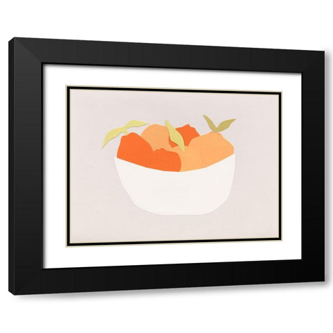 Sumo Citrus II Black Modern Wood Framed Art Print with Double Matting by Sizemore, Natalie