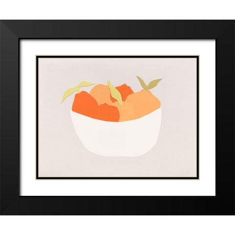 Sumo Citrus II Black Modern Wood Framed Art Print with Double Matting by Sizemore, Natalie
