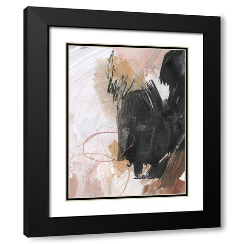 Unbleached Neutrals III Black Modern Wood Framed Art Print with Double Matting by Parker, Jennifer Paxton