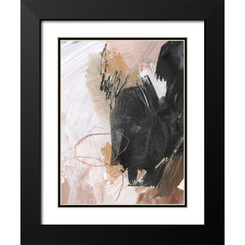 Unbleached Neutrals III Black Modern Wood Framed Art Print with Double Matting by Parker, Jennifer Paxton