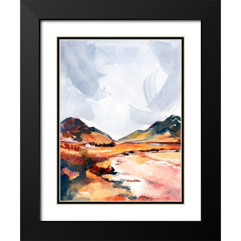 Chromatic Landscapes II Black Modern Wood Framed Art Print with Double Matting by Parker, Jennifer Paxton
