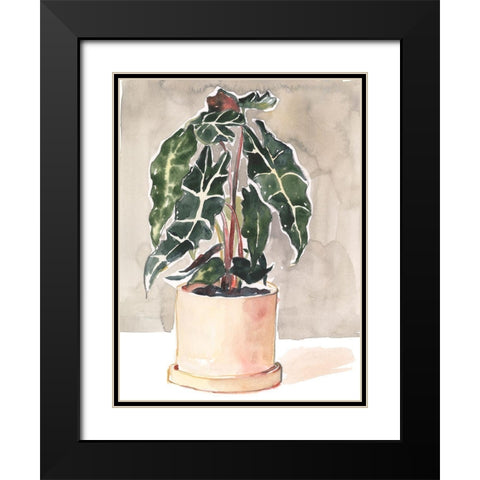 Potted Houseplant I Black Modern Wood Framed Art Print with Double Matting by Parker, Jennifer Paxton