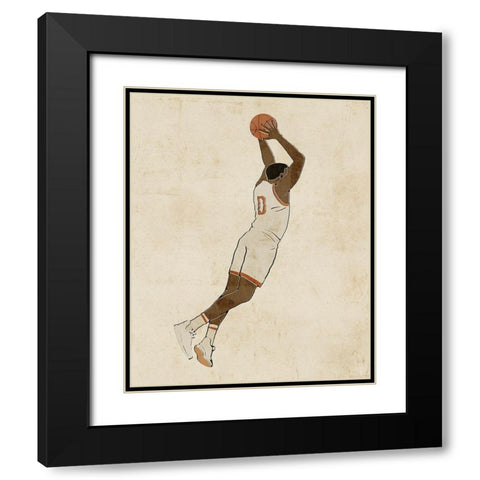 Sportsman II Black Modern Wood Framed Art Print with Double Matting by Barnes, Victoria