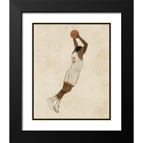 Sportsman II Black Modern Wood Framed Art Print with Double Matting by Barnes, Victoria