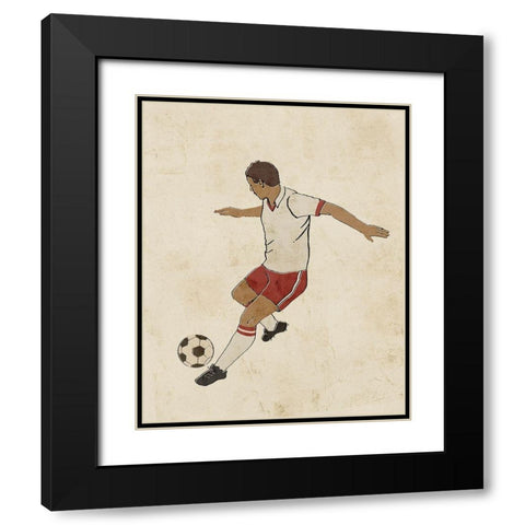 Sportsman IV Black Modern Wood Framed Art Print with Double Matting by Barnes, Victoria