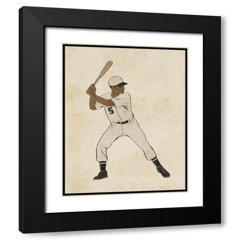 Sportsman V Black Modern Wood Framed Art Print with Double Matting by Barnes, Victoria