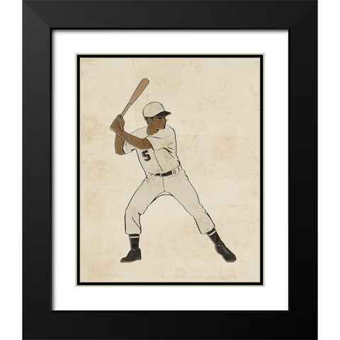 Sportsman V Black Modern Wood Framed Art Print with Double Matting by Barnes, Victoria