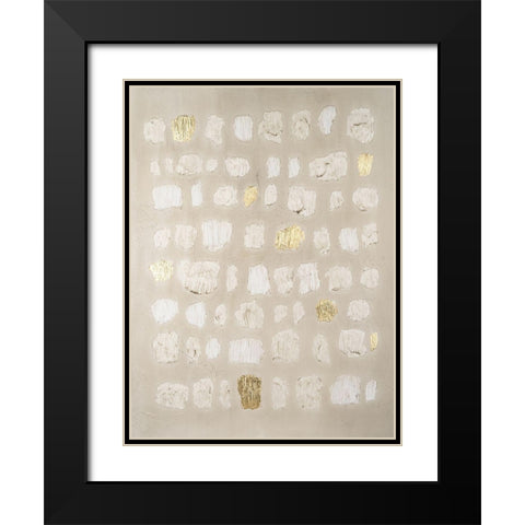 Embellished Cobblestone I Black Modern Wood Framed Art Print with Double Matting by Lam, Vanna