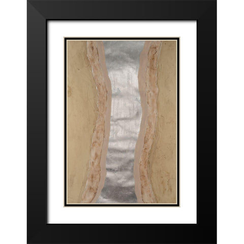 Silver Lake II Black Modern Wood Framed Art Print with Double Matting by Willett, Michael