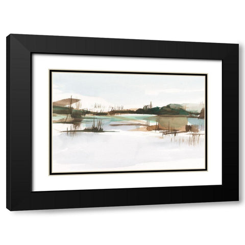 Marsh Reeds II Black Modern Wood Framed Art Print with Double Matting by Harper, Ethan