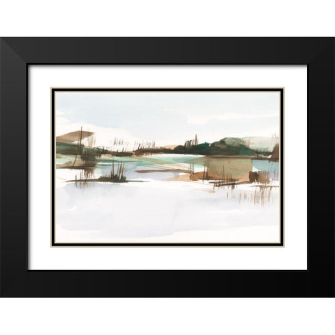 Marsh Reeds II Black Modern Wood Framed Art Print with Double Matting by Harper, Ethan