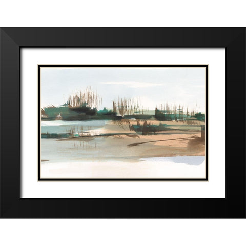 Marsh Reeds IV Black Modern Wood Framed Art Print with Double Matting by Harper, Ethan