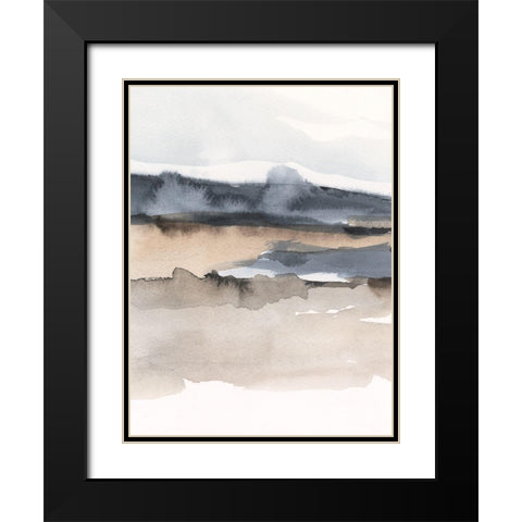 Hazy Vista II Black Modern Wood Framed Art Print with Double Matting by Harper, Ethan