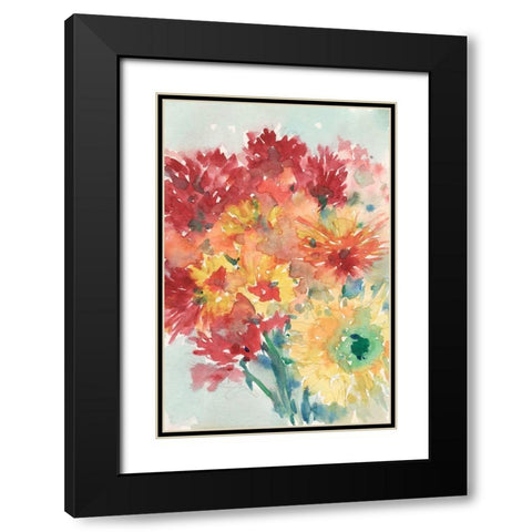 Floral Treats II Black Modern Wood Framed Art Print with Double Matting by Dixon, Samuel