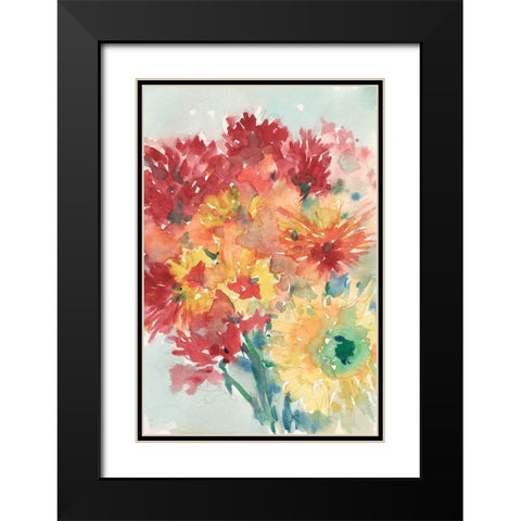 Floral Treats II Black Modern Wood Framed Art Print with Double Matting by Dixon, Samuel