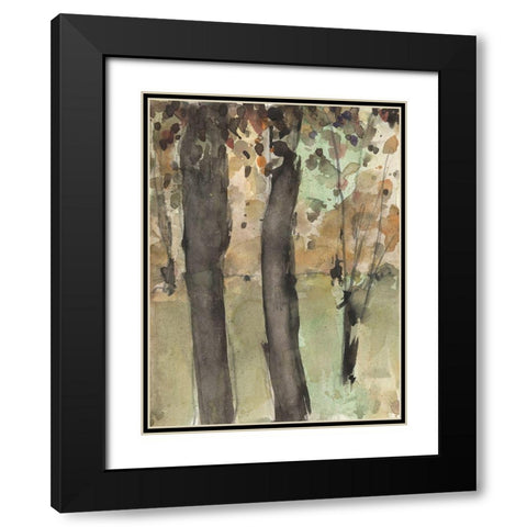 Under the Tree Confetti I Black Modern Wood Framed Art Print with Double Matting by Dixon, Samuel