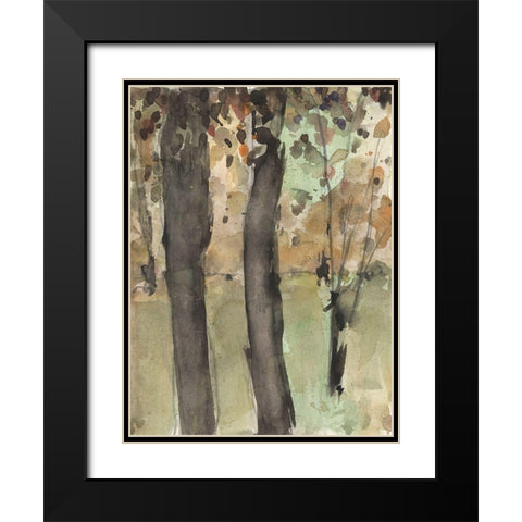Under the Tree Confetti I Black Modern Wood Framed Art Print with Double Matting by Dixon, Samuel