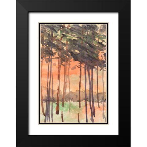 Between the Trees I Black Modern Wood Framed Art Print with Double Matting by Dixon, Samuel