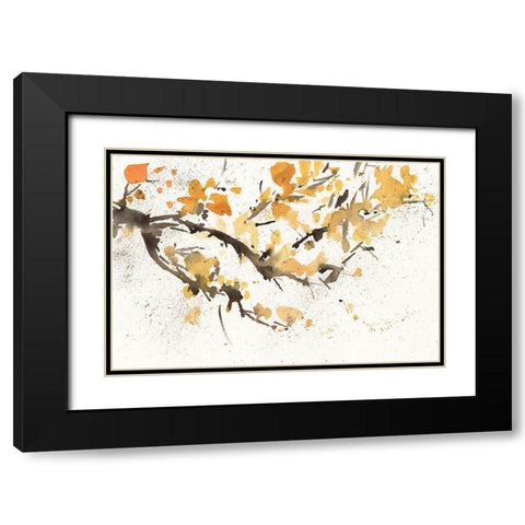 Watercolor Tree Branch I Black Modern Wood Framed Art Print with Double Matting by Dixon, Samuel