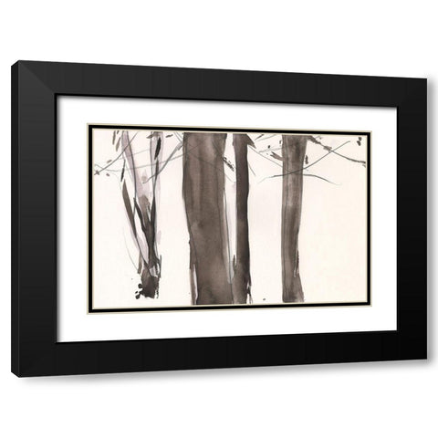 Under the Winter Tree I Black Modern Wood Framed Art Print with Double Matting by Dixon, Samuel