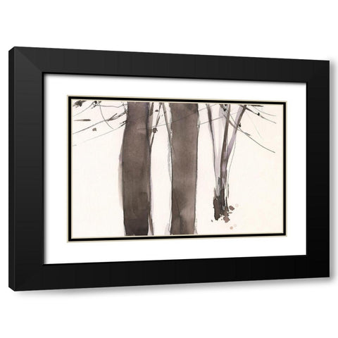 Under the Winter Tree II Black Modern Wood Framed Art Print with Double Matting by Dixon, Samuel