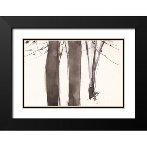 Under the Winter Tree II Black Modern Wood Framed Art Print with Double Matting by Dixon, Samuel