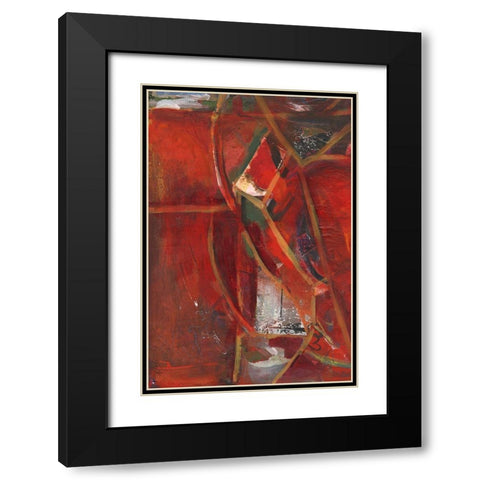 City Life II Black Modern Wood Framed Art Print with Double Matting by Combs, Joyce