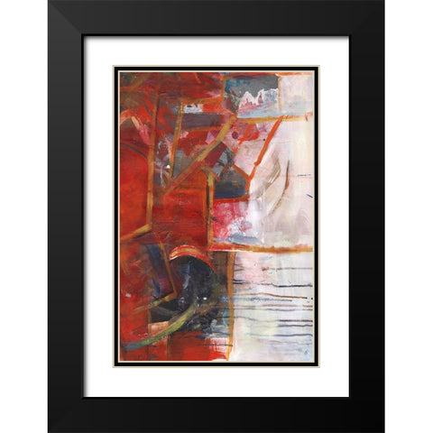 City Life IV Black Modern Wood Framed Art Print with Double Matting by Combs, Joyce