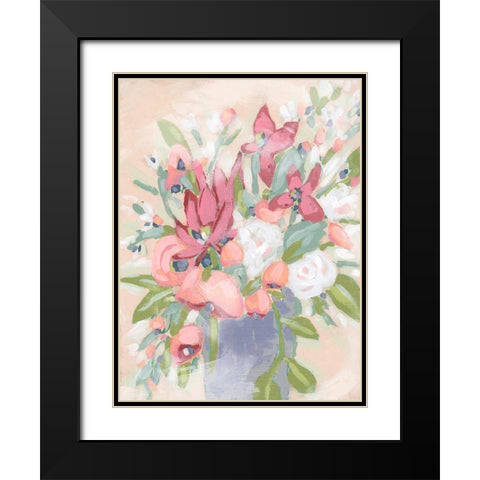 Blush Array I Black Modern Wood Framed Art Print with Double Matting by Vess, June Erica