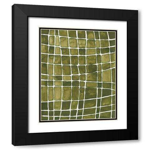 Square Bluff II Black Modern Wood Framed Art Print with Double Matting by Moore, Regina