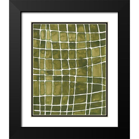 Square Bluff II Black Modern Wood Framed Art Print with Double Matting by Moore, Regina